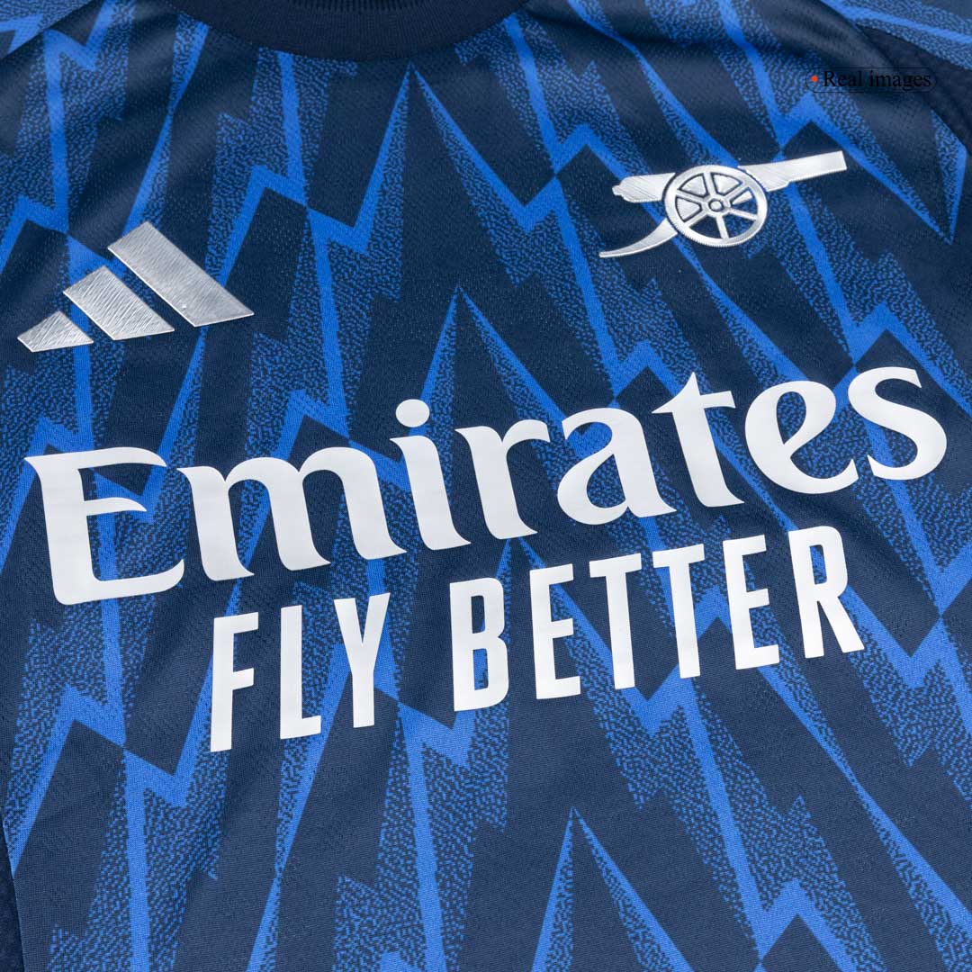 SAKA #7 Arsenal Mens Away Soccer Jersey 2025/26 Blue - Player Version