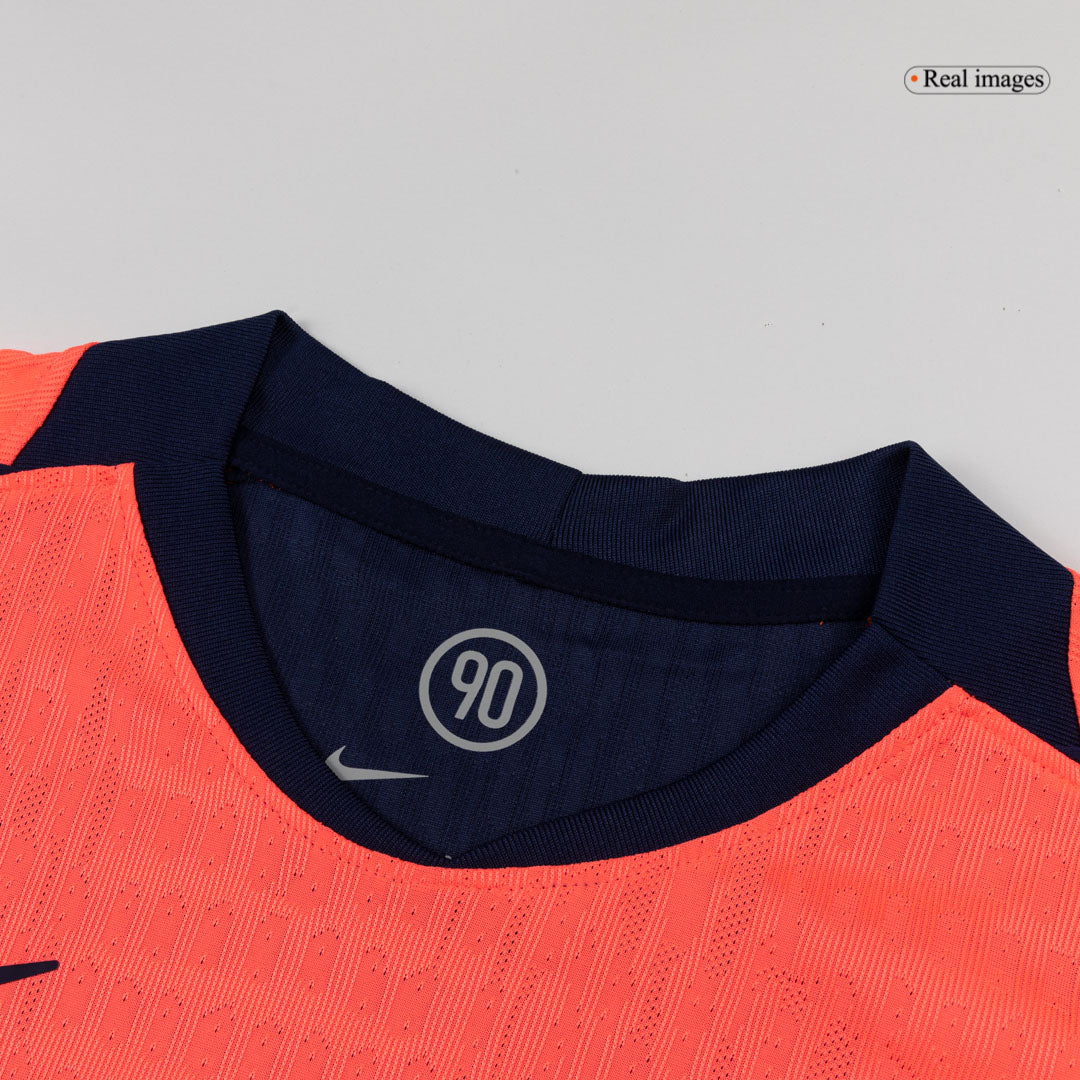 F.DE JONG #21 Barcelona Mens Third Away Soccer Jersey UCL 2025/26 Orange - Player Version