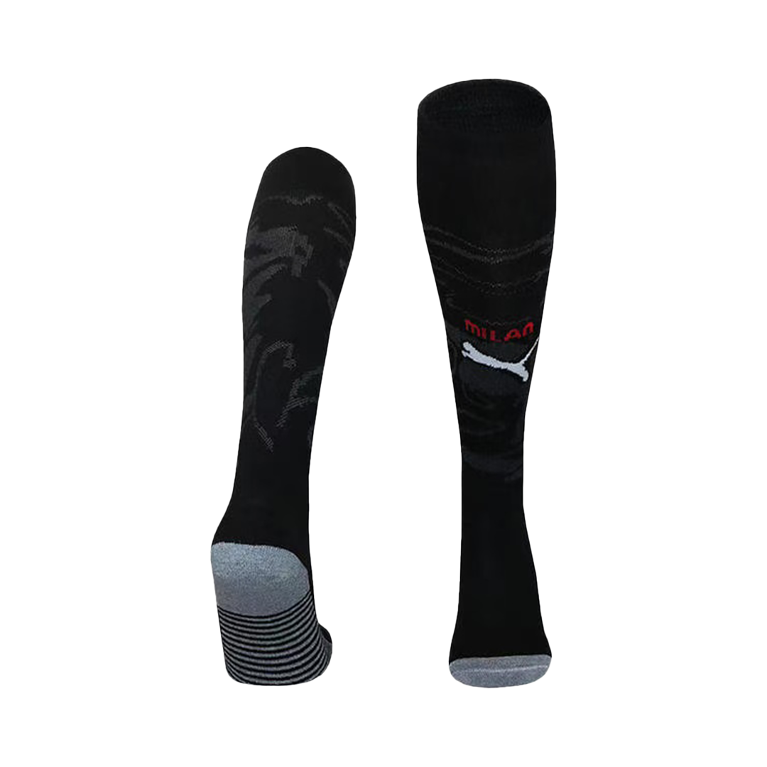 AC Milan Kids Home Soccer Socks 2025/26 Black [PREMIUM]