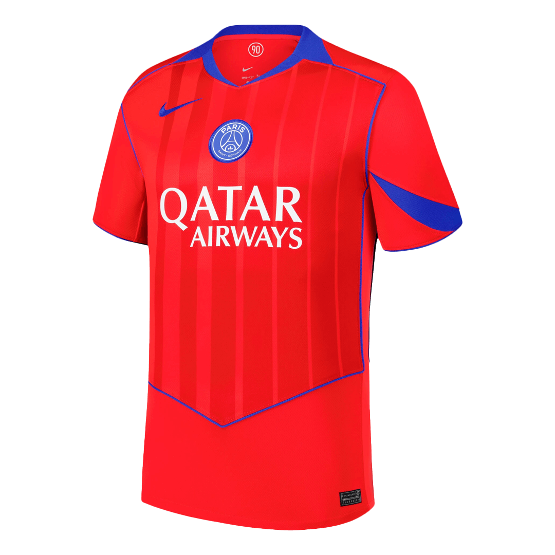 HAKIMI #2 PSG Mens Third Away Soccer Jersey 2025/26 Red