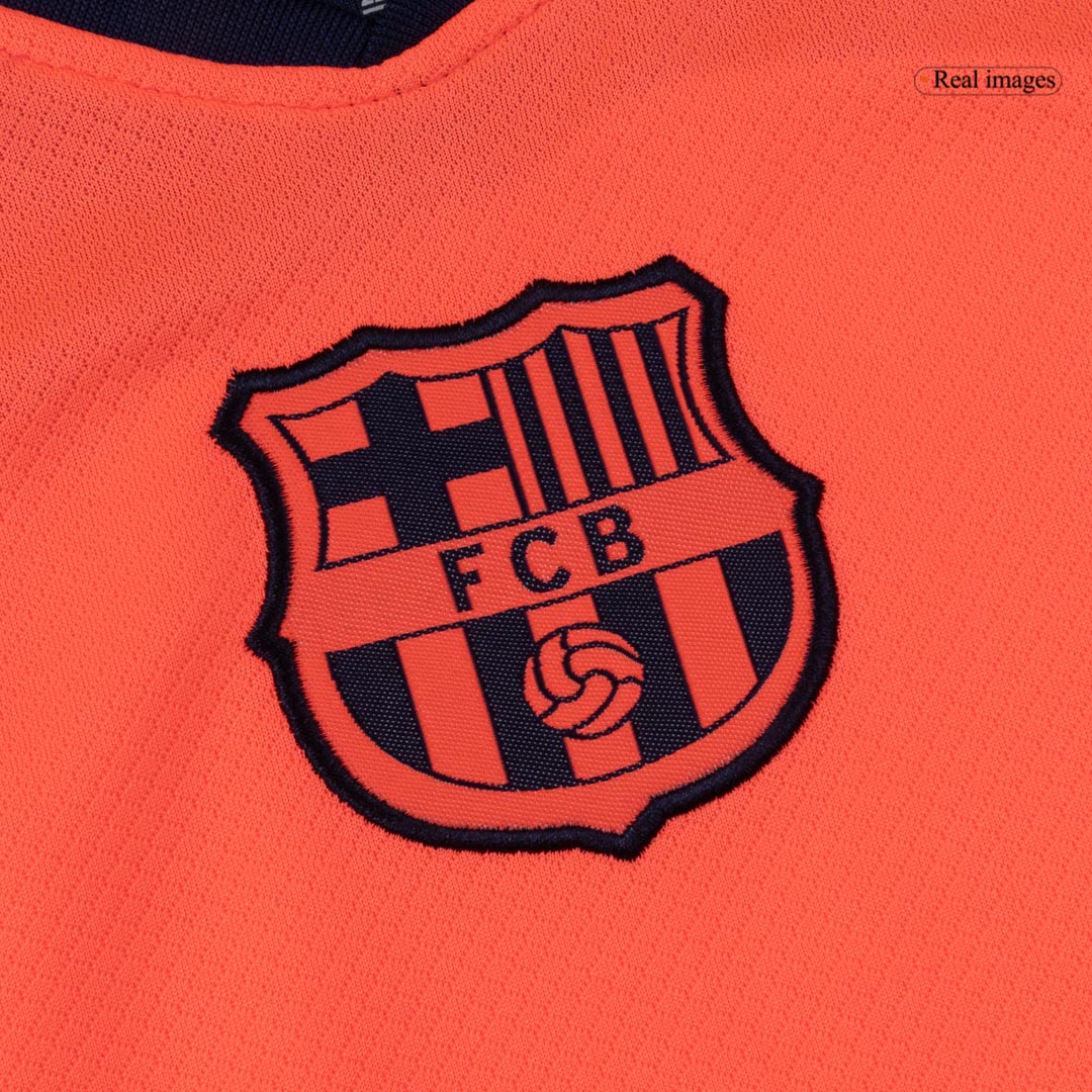 Barcelona Kids Third Away Soccer Full Set 2025/26 Orange