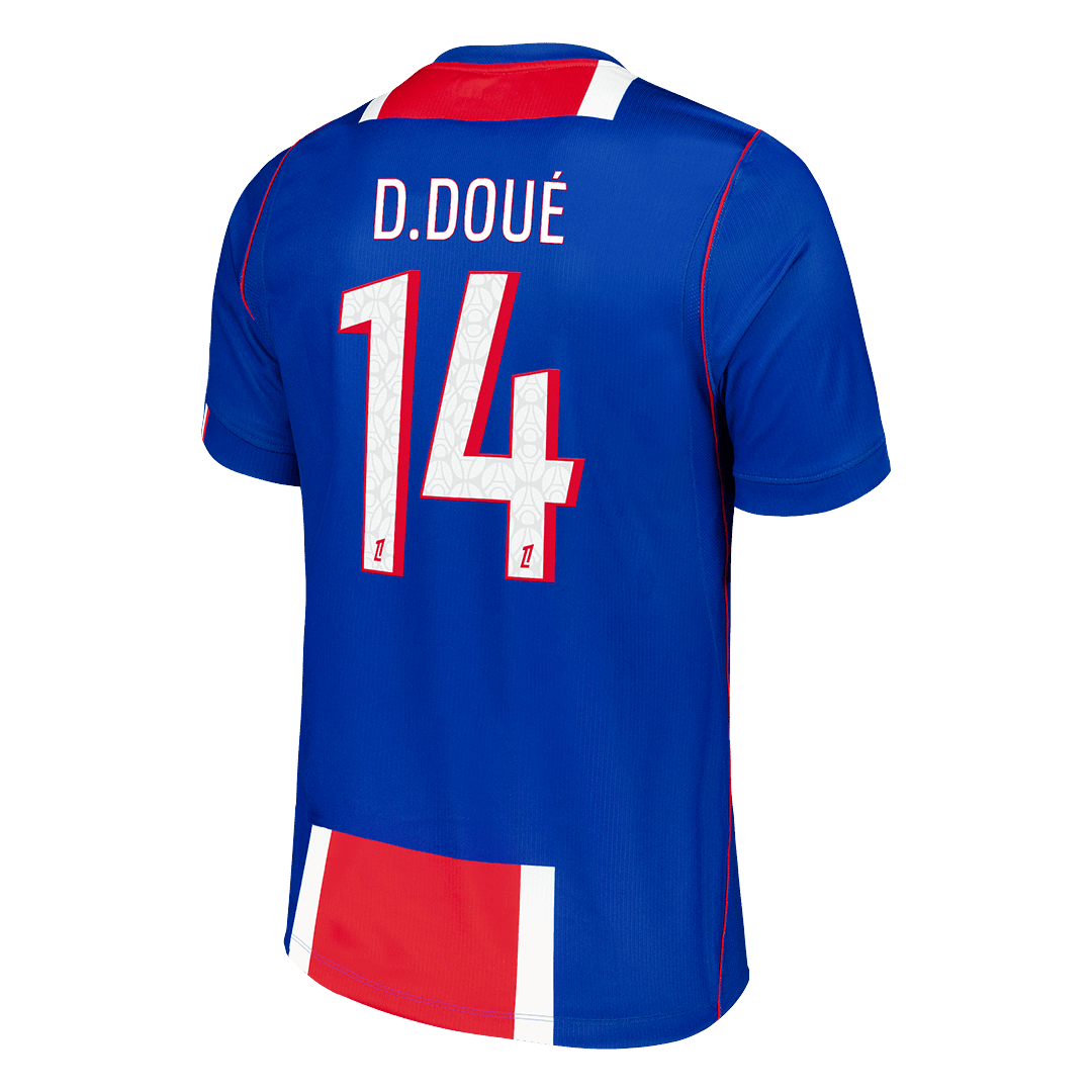 D.DOUÉ #14 PSG Mens Home Soccer Jersey 2026/27 Old Royal