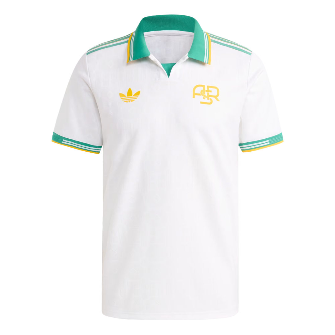Roma Mens Third Away Soccer Jersey 2025/26 White - Player Version