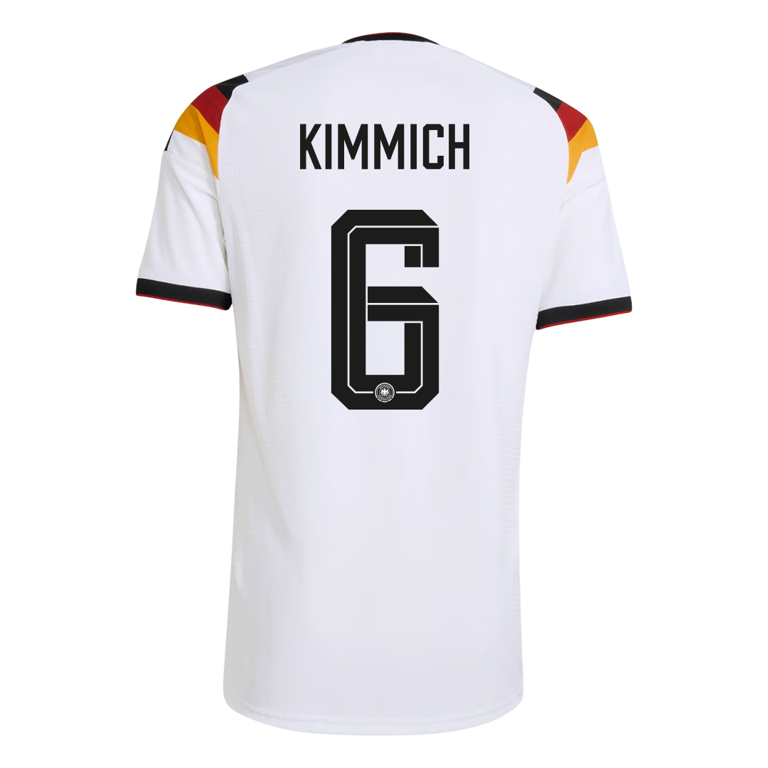 KIMMICH #6 Germany Mens Home Soccer Jersey World Cup 2026 White - Player Version