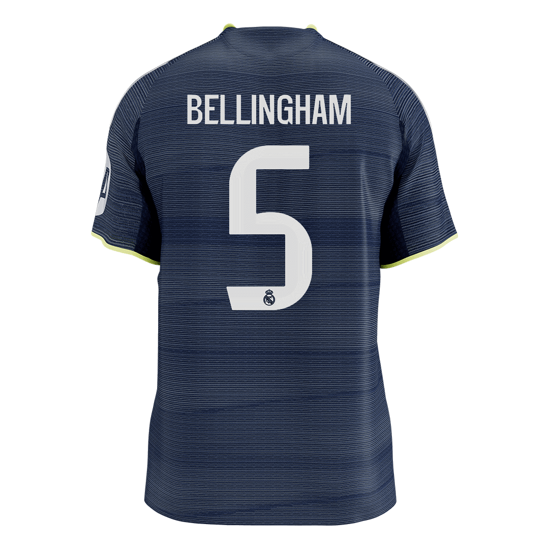 BELLINGHAM #5 Real Madrid Mens Away Soccer Jersey 2025/26 Navy - Player Version [PREMIUM]