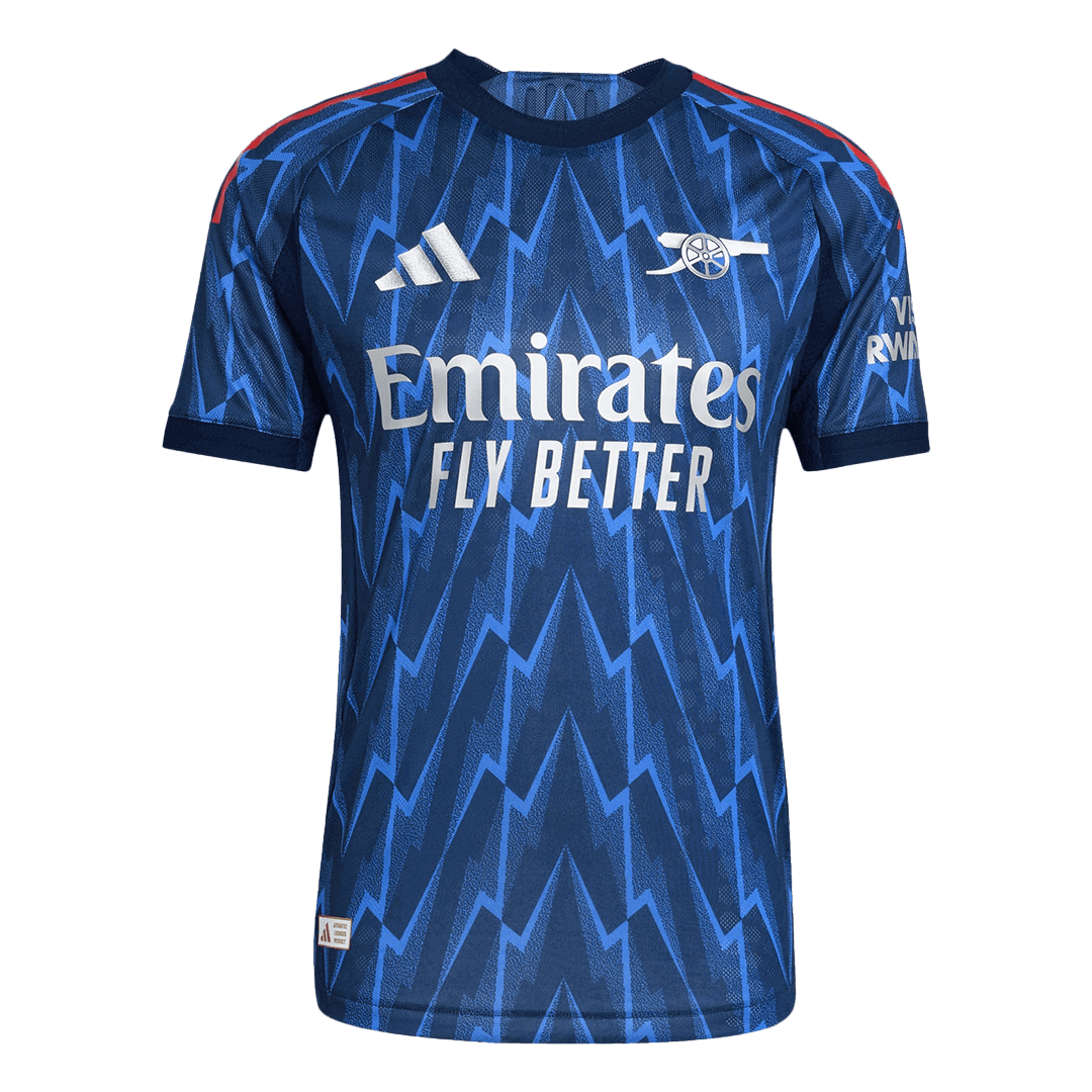 SAKA #7 Arsenal Mens Away Soccer Jersey 2025/26 Blue - Player Version