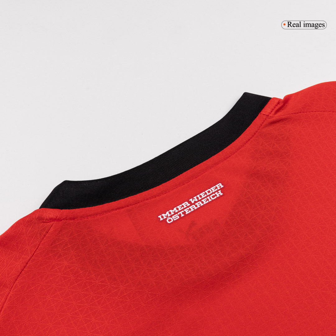 Austria Mens Home Soccer Jersey World Cup 2026 Red - Player Version