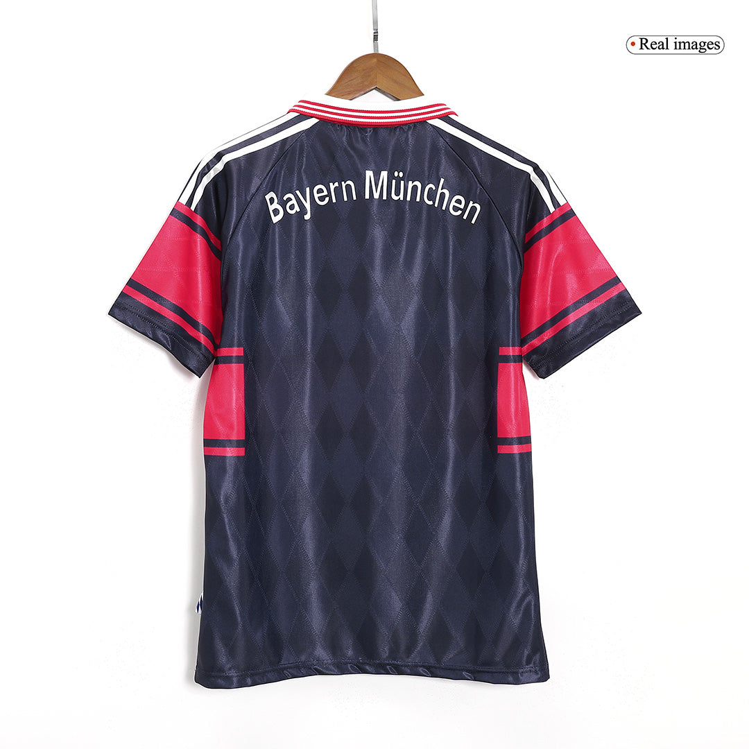 Retro Bayern Munich Mens Home Soccer Jersey 1997/99 Black&Red