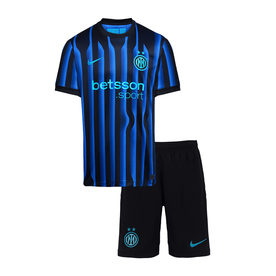 Inter Milan Kids Home Soccer Kit 2025/26 Blue&Black