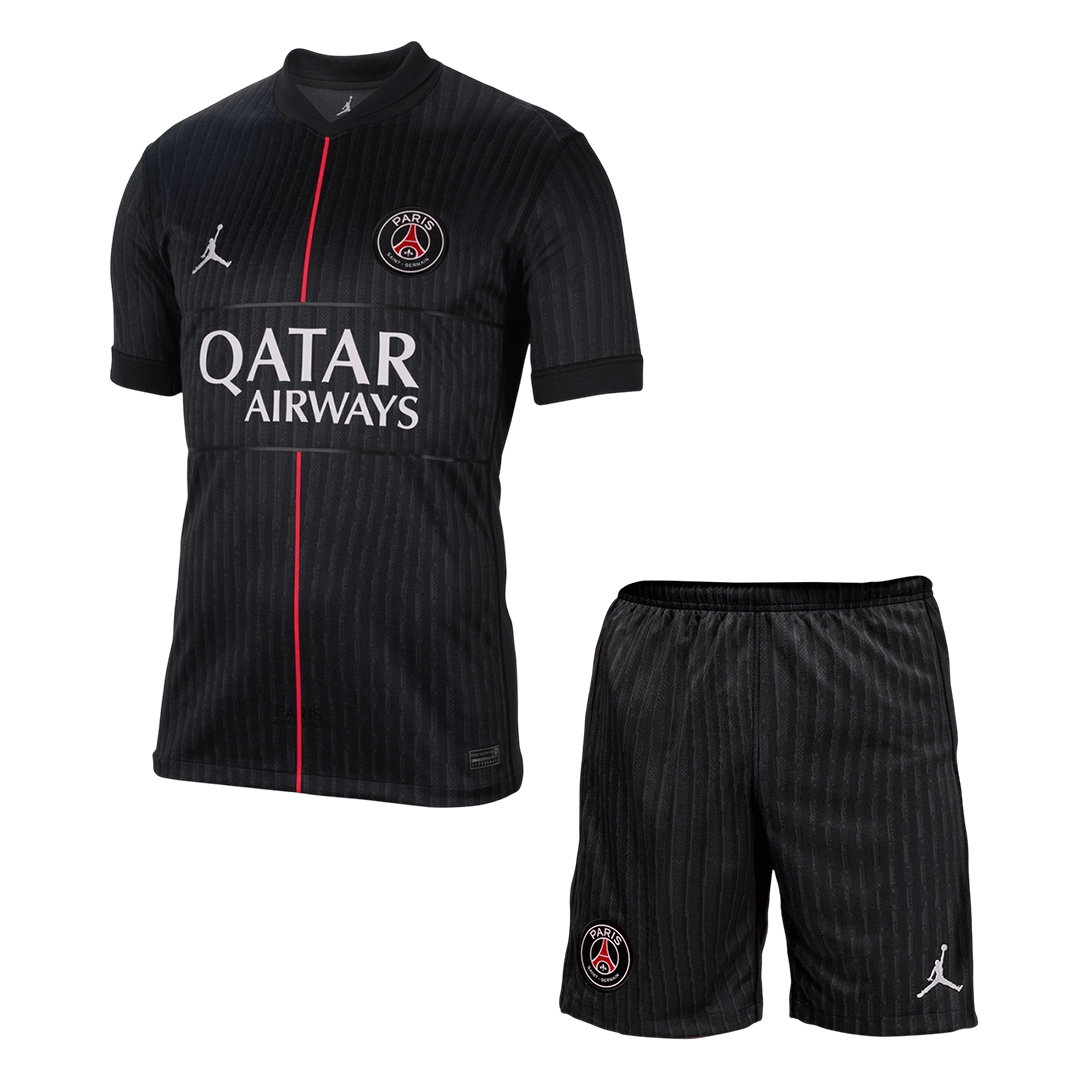PSG Mens Fourth Away Soccer Kit 2025/26 Black