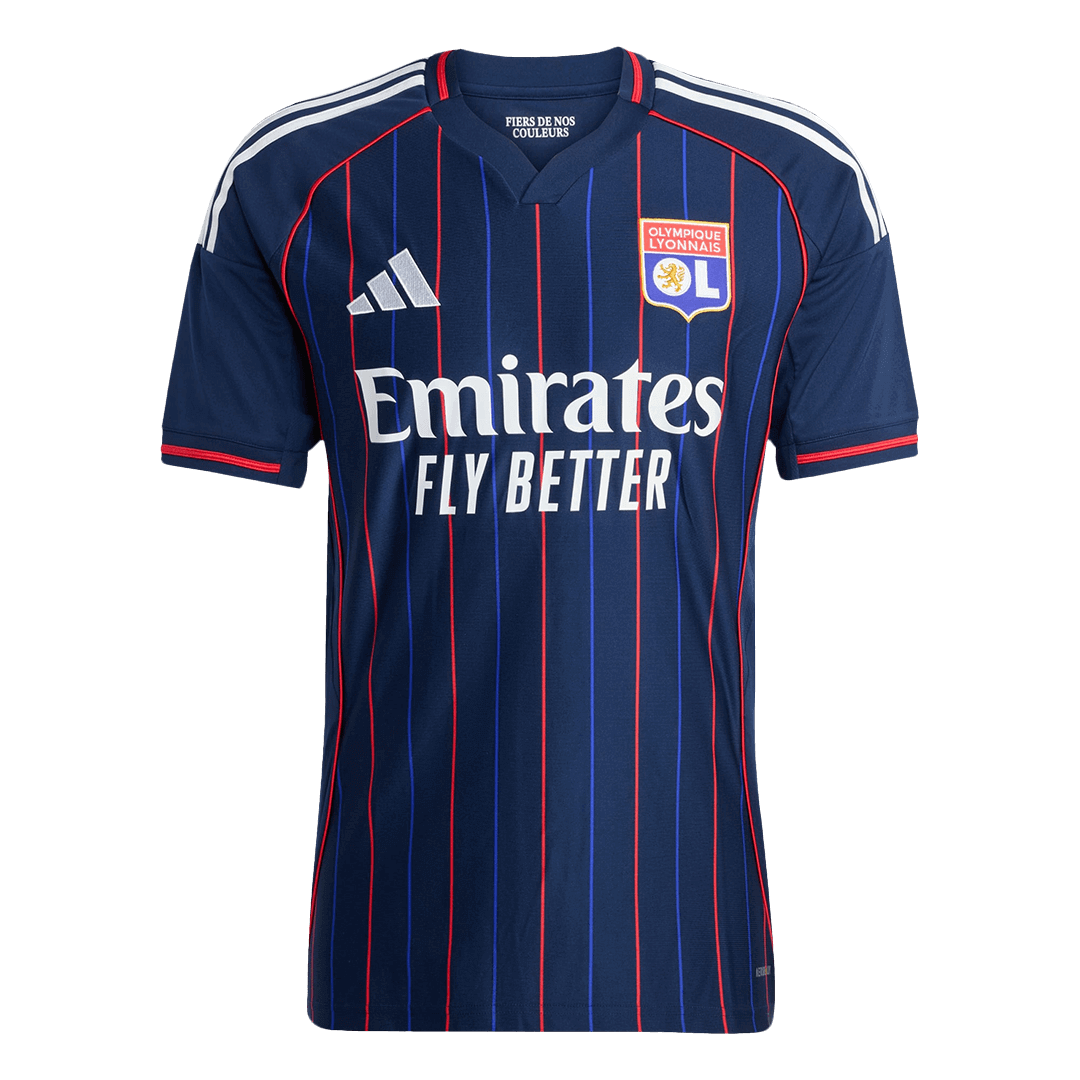 Olympique Lyonnais Mens Away Soccer Jersey 2025/26 Navy