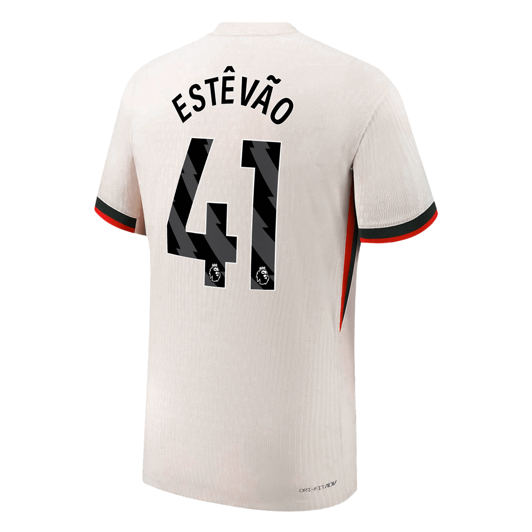 ESTÊVÃO #41 Chelsea Mens Away Soccer Jersey 2025/26 White - Player Version