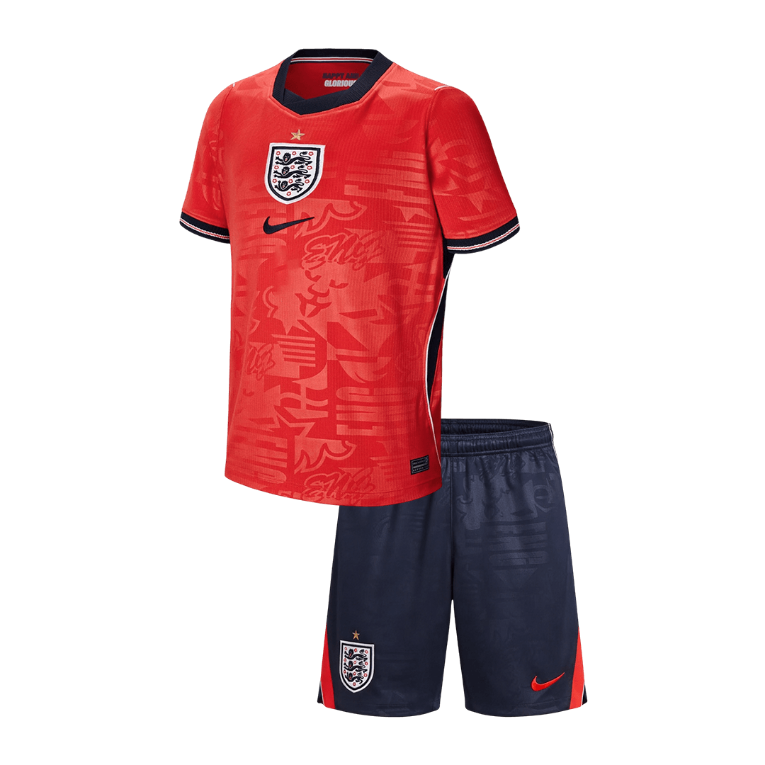 England Kids Away Soccer Kit World Cup 2026 Red