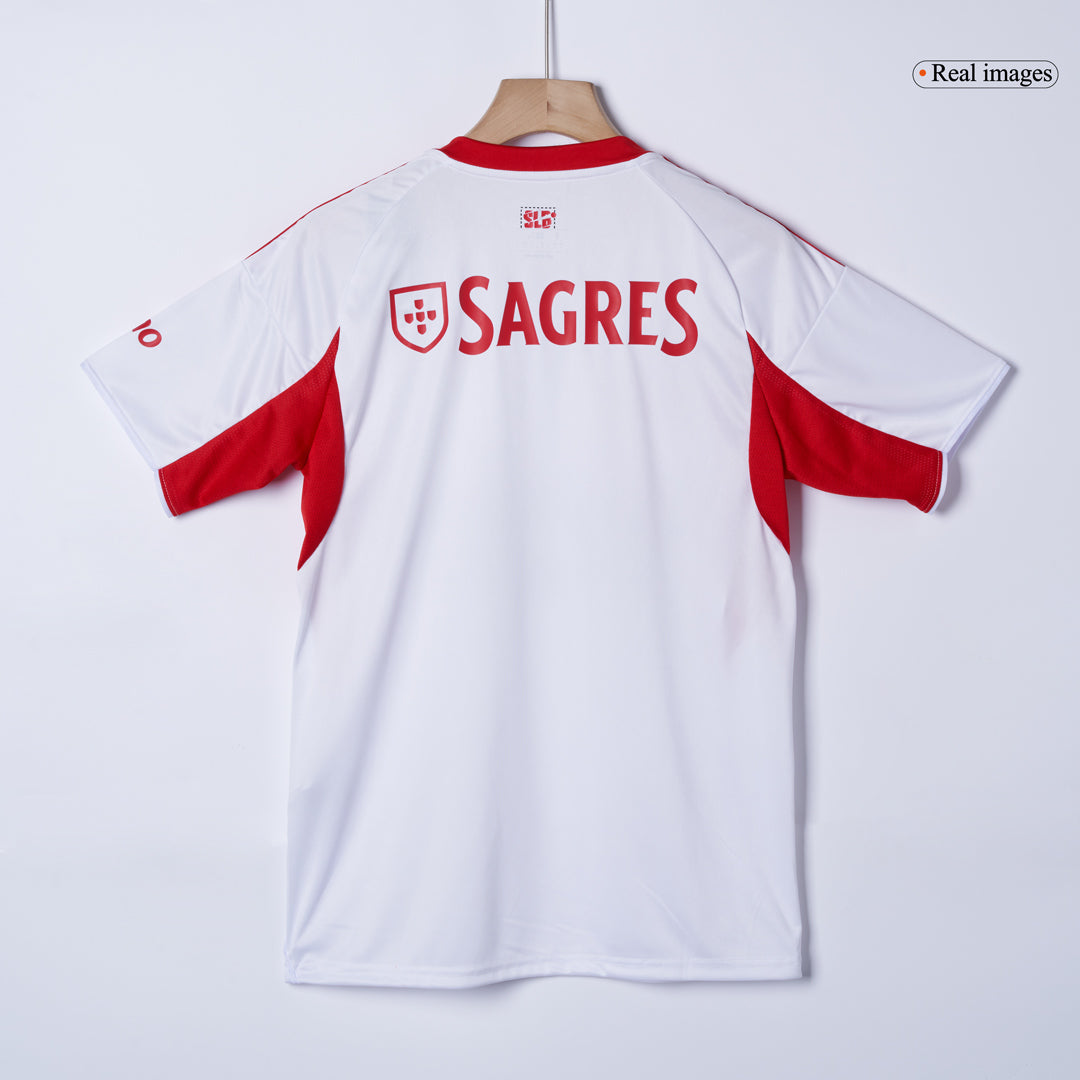 Benfica Mens Third Away Soccer Jersey 2025/26 White