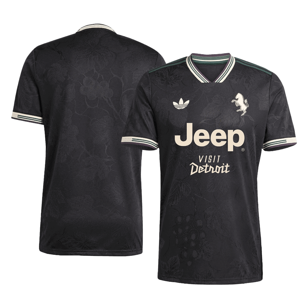 Juventus Mens Third Away Soccer Jersey 2025/26 Black - Player Version