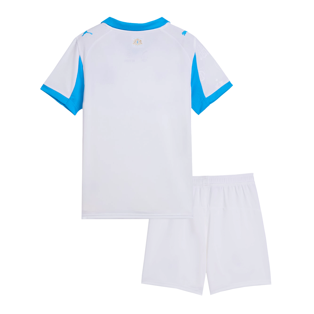 Marseille Kids Home Soccer Kit 2025/26 White