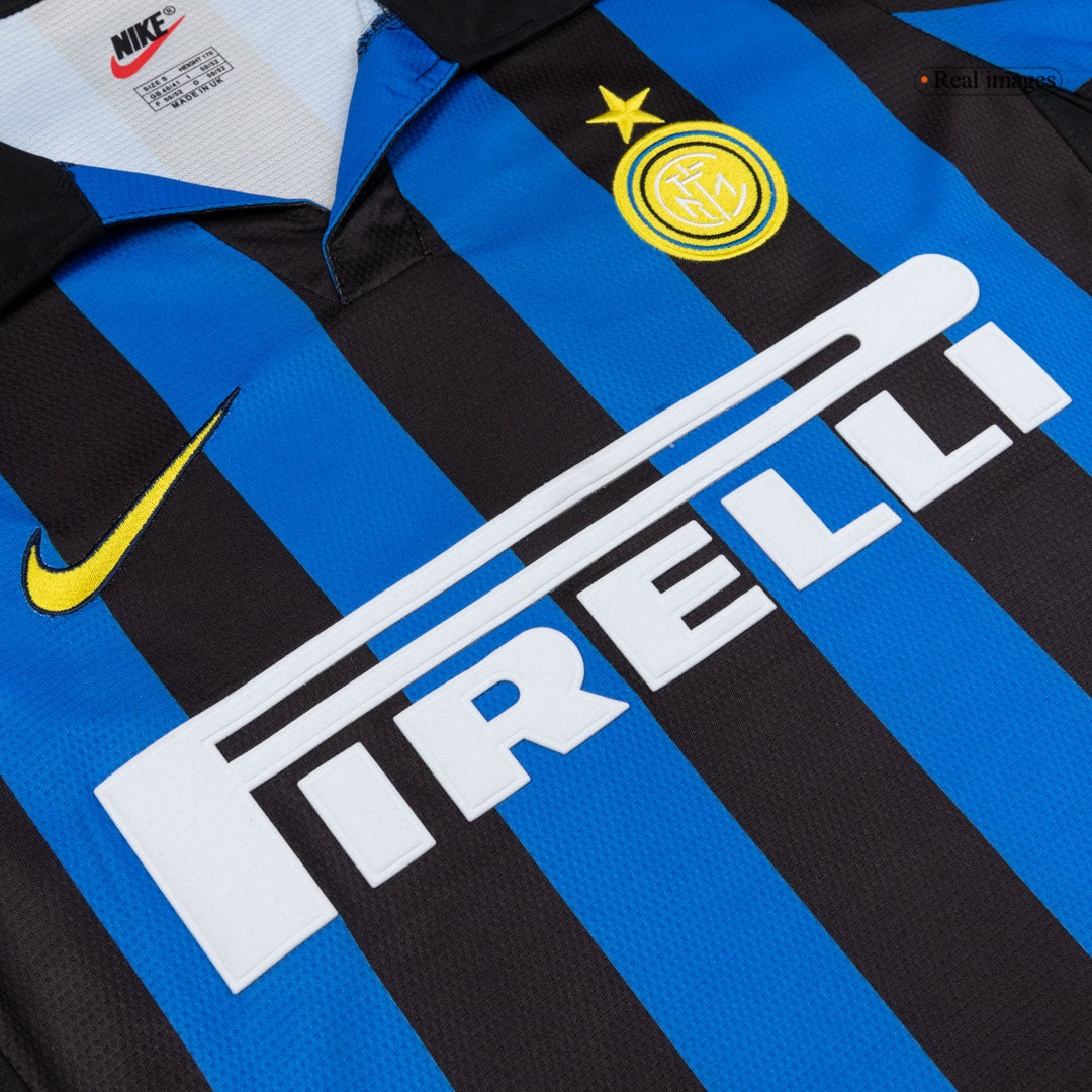 Retro Inter Milan Mens Home Soccer Jersey 1998/99 Blue&Black