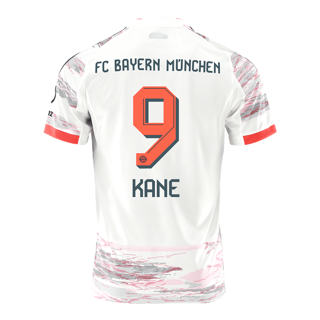 KANE #9 Bayern Munich Mens Away Soccer Jersey 2025/26 White