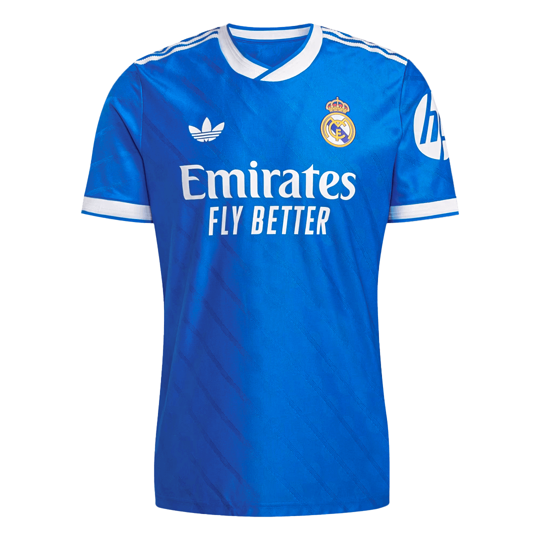 TCHOUAMENI #14 Real Madrid Mens Third Away Soccer Jersey 2025/26 Blue - Player Version