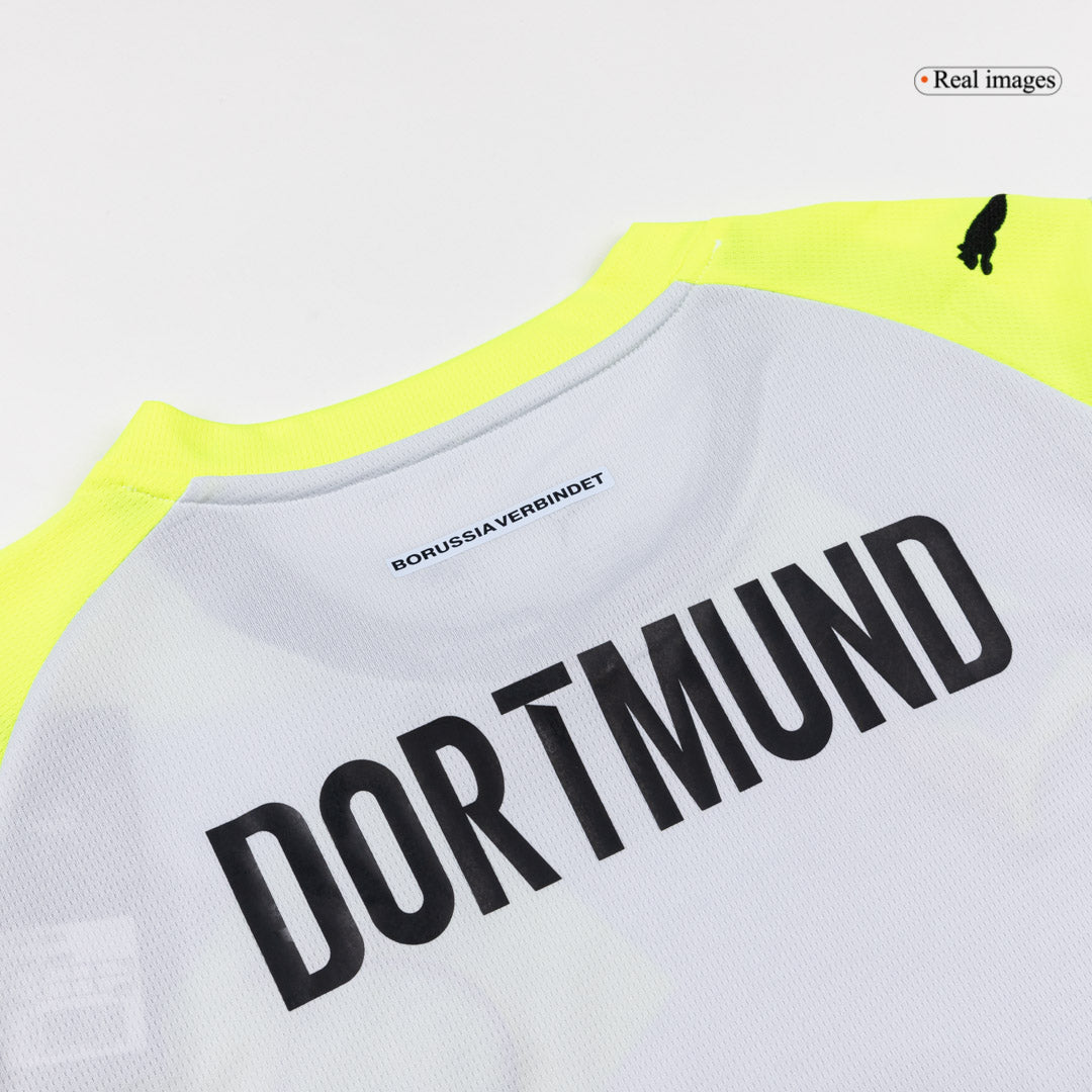 Borussia Dortmund Mens Away Soccer Jersey 2025/26 Gray