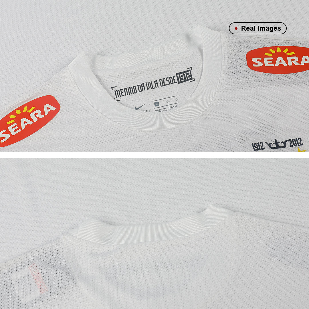 Retro Santos FC Mens Home Soccer Jersey 2011/12 White