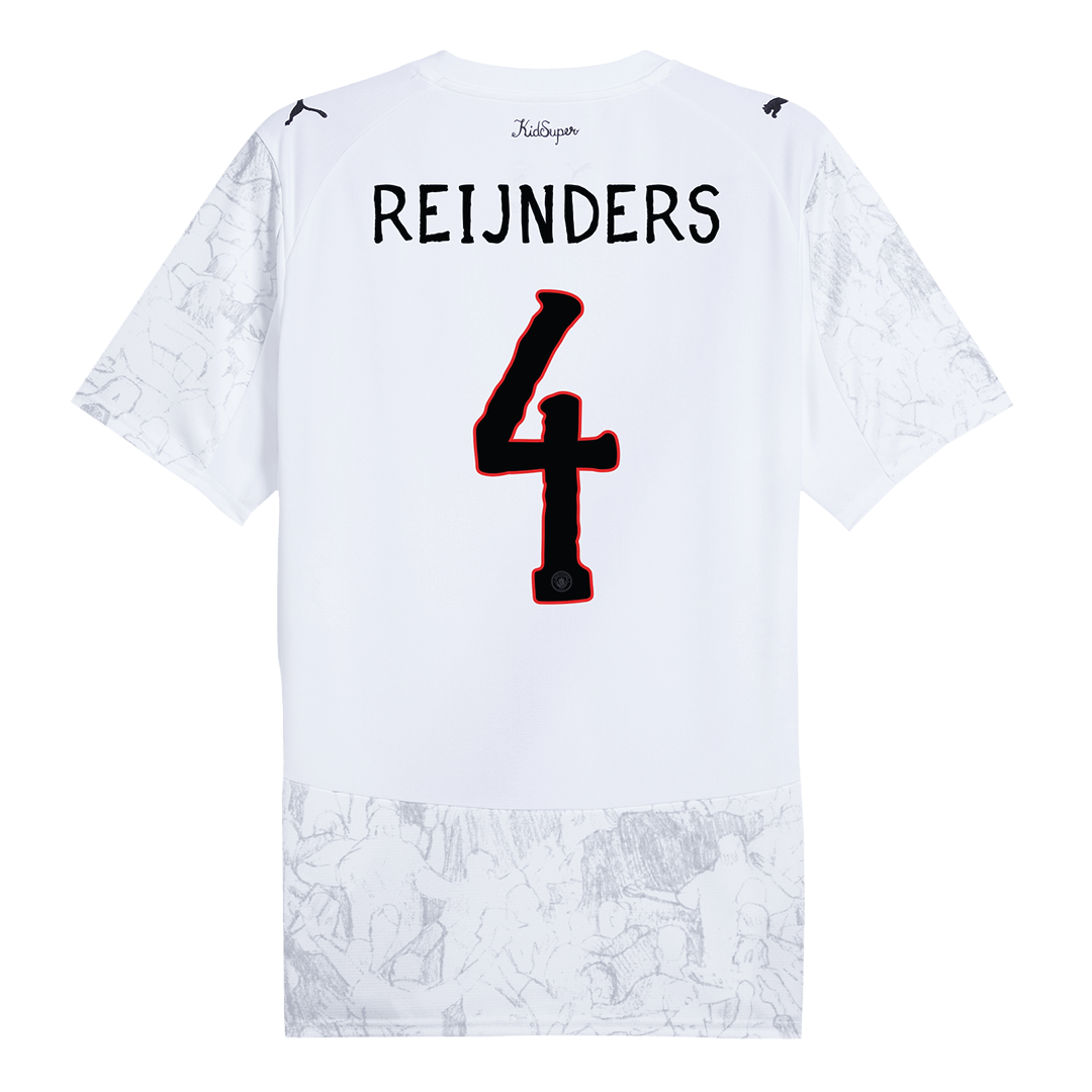 REIJNDERS #4 Manchester City Mens Soccer Jersey World Cup KidSuper 2025/26 White