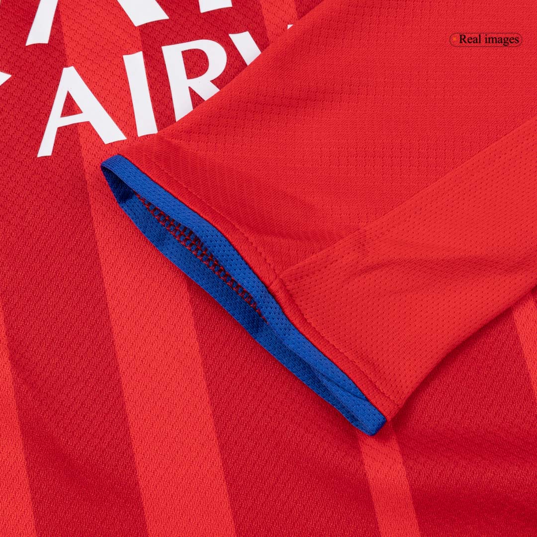 PSG Mens Long Sleeve Soccer Jersey 2025/26 Red