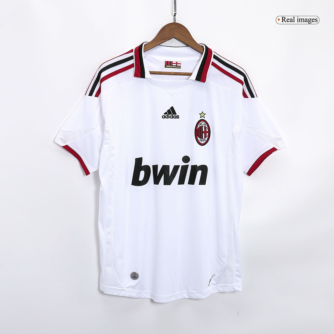 Retro AC Milan Mens Away Soccer Jersey 2009/10 White