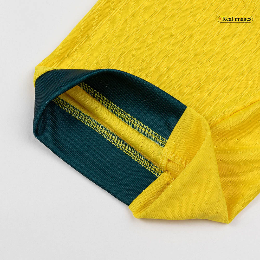 Brazil Mens Home Soccer Jersey World Cup 2026 Yellow - Player Version