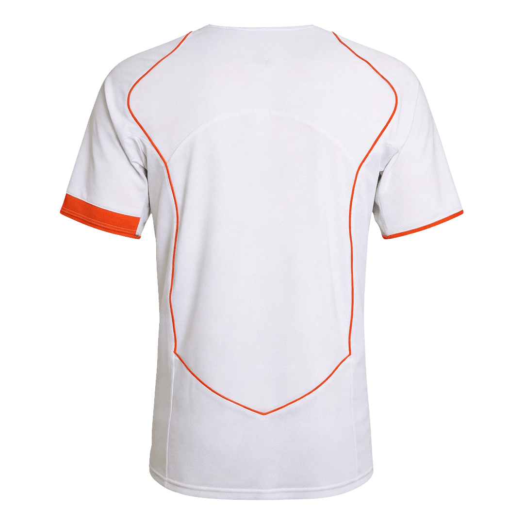 Retro Netherlands Mens Away Soccer Jersey 2004 White