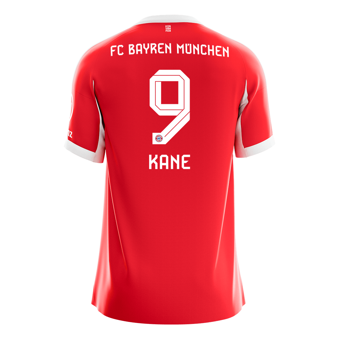KANE #9 Bayern Munich Mens Home Soccer Jersey 2025/26 Red [PREMIUM]