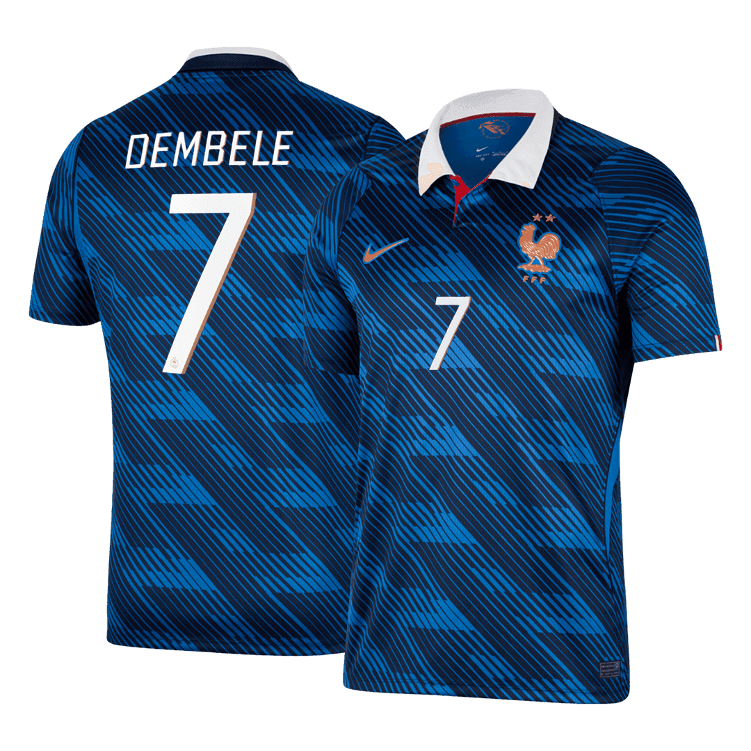DEMBELE #7 France Mens Home Soccer Jersey World Cup 2026 Blue