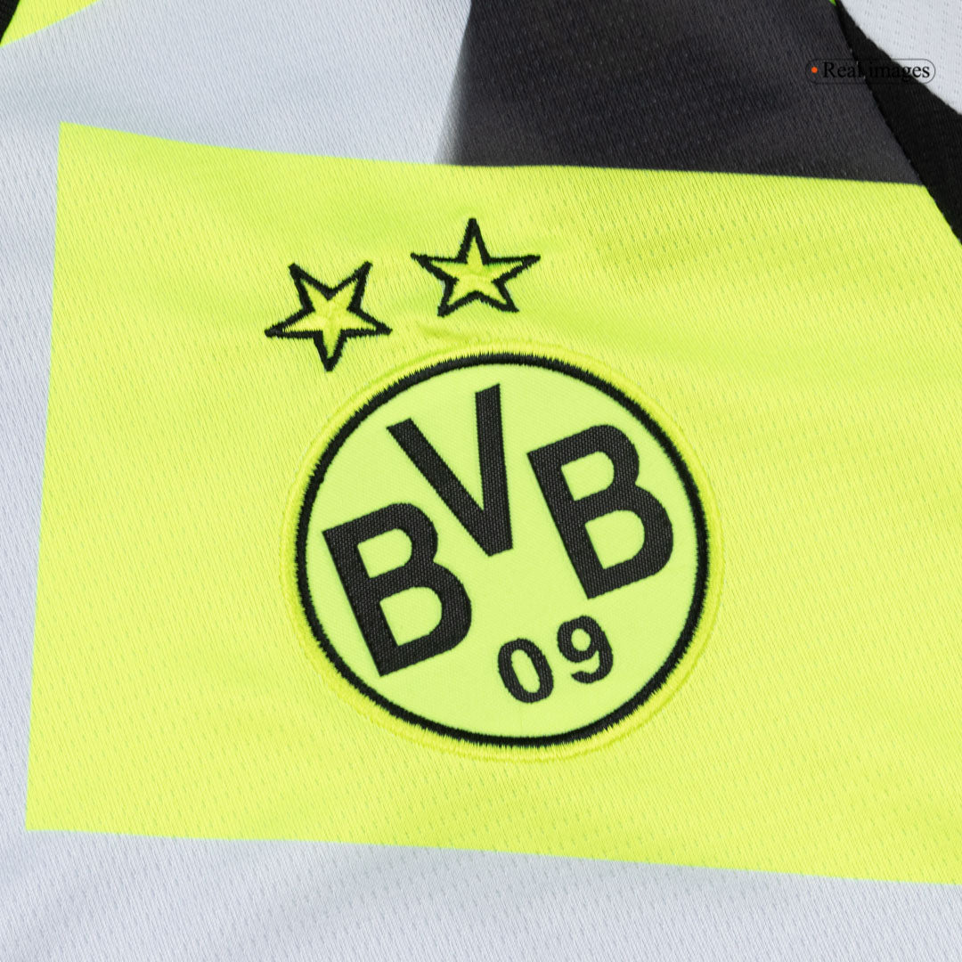 Borussia Dortmund Mens Away Soccer Jersey 2025/26 Gray