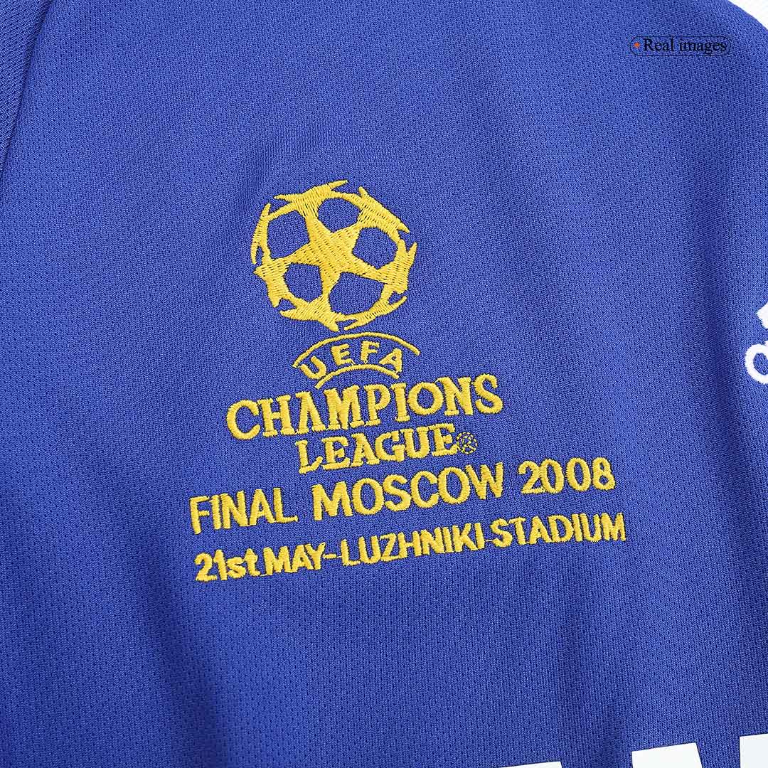 Retro Chelsea Mens Home Soccer Jersey UCL Final UCL 2008 Blue