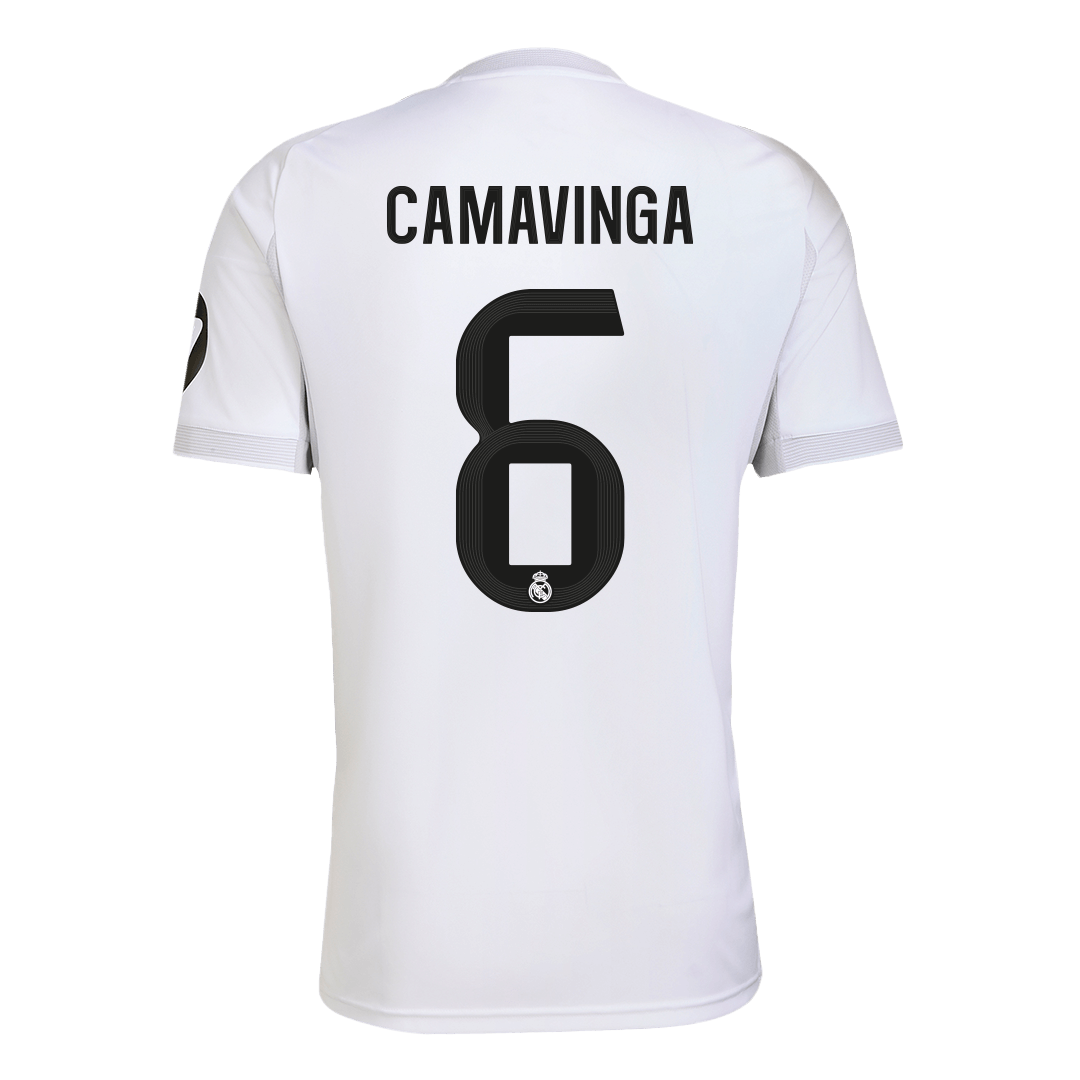 CAMAVINGA #6 Real Madrid Mens Home Soccer Jersey 2025/26 White [PREMIUM]