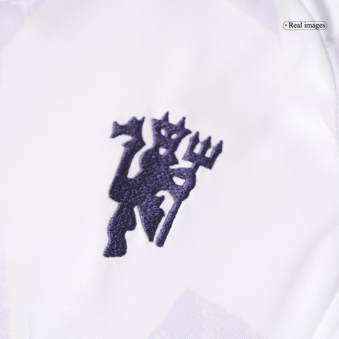 Manchester United Kids Away Soccer Kit 2025/26 White