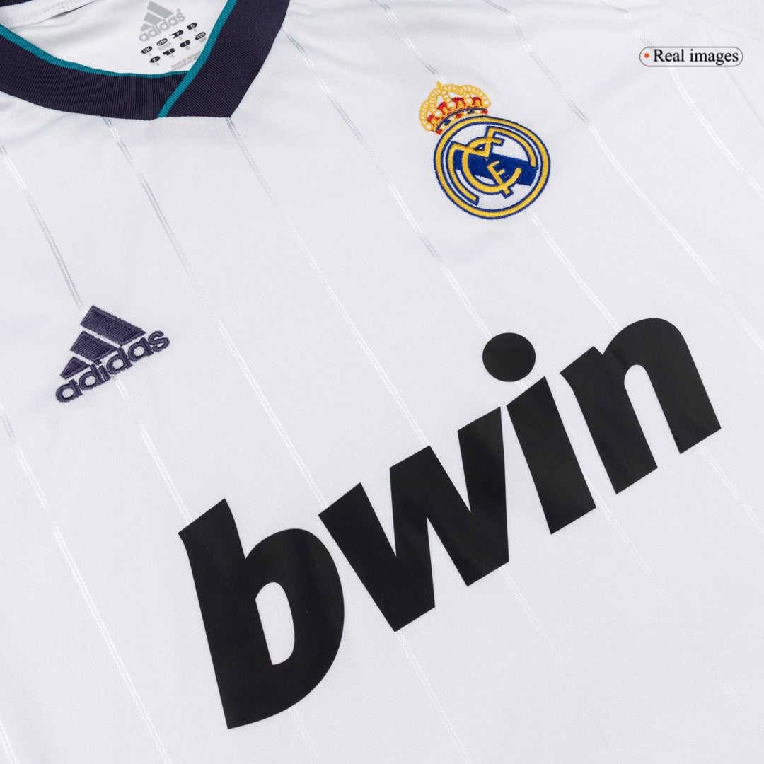 Retro Real Madrid Mens Home Soccer Jersey 2012/13 White