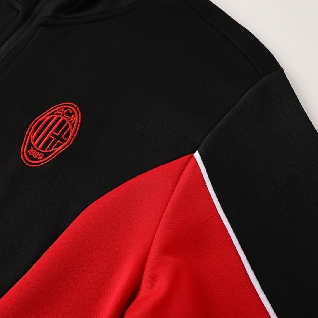AC Milan Mens Training Tracksuit Kit 2025/26 Black