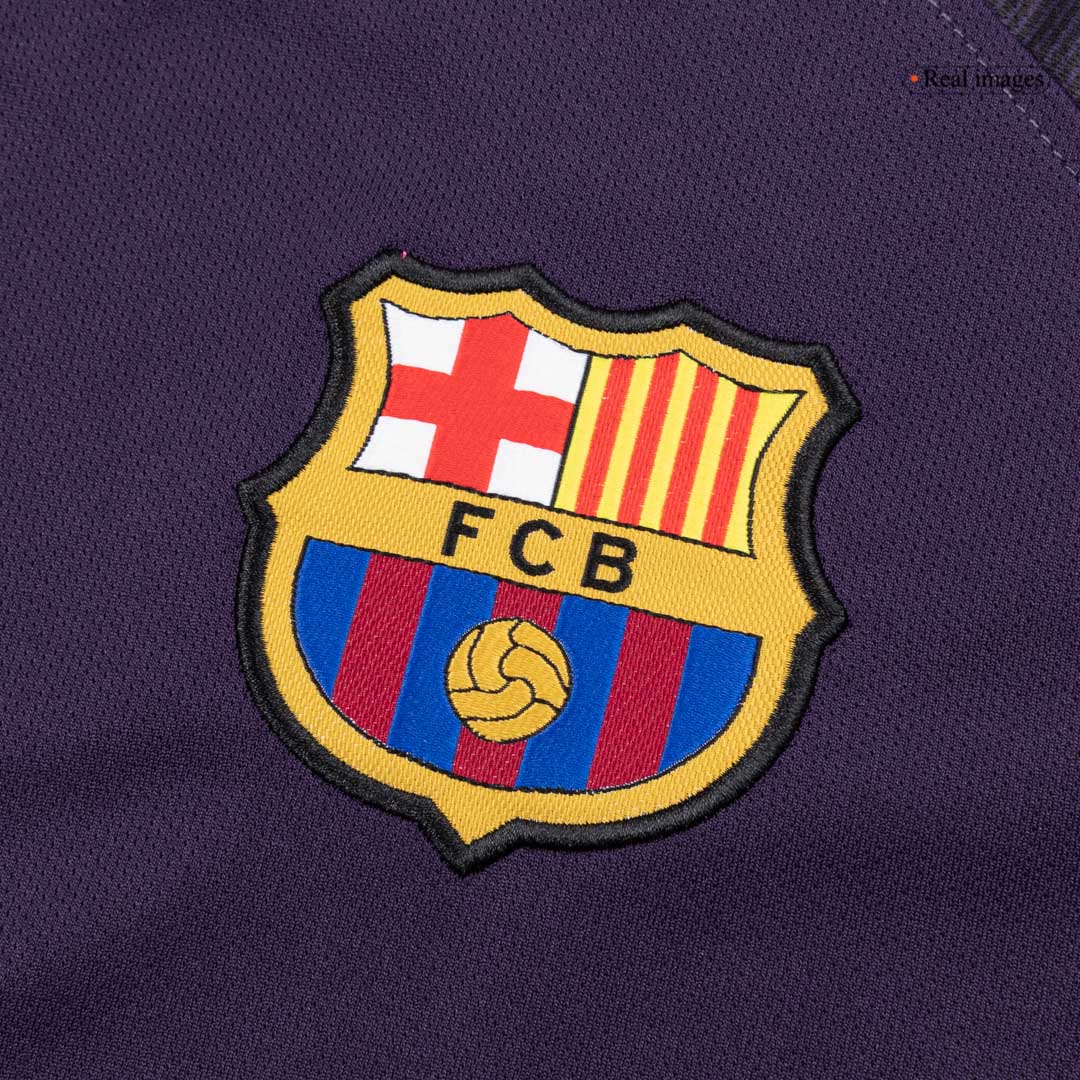 Retro Barcelona Mens Away Soccer Jersey 2016/17 Purple