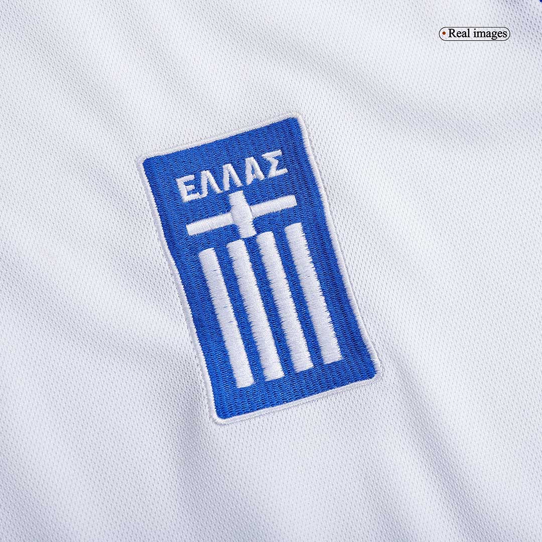 Retro Greece Mens Away Soccer Jersey 2004 White