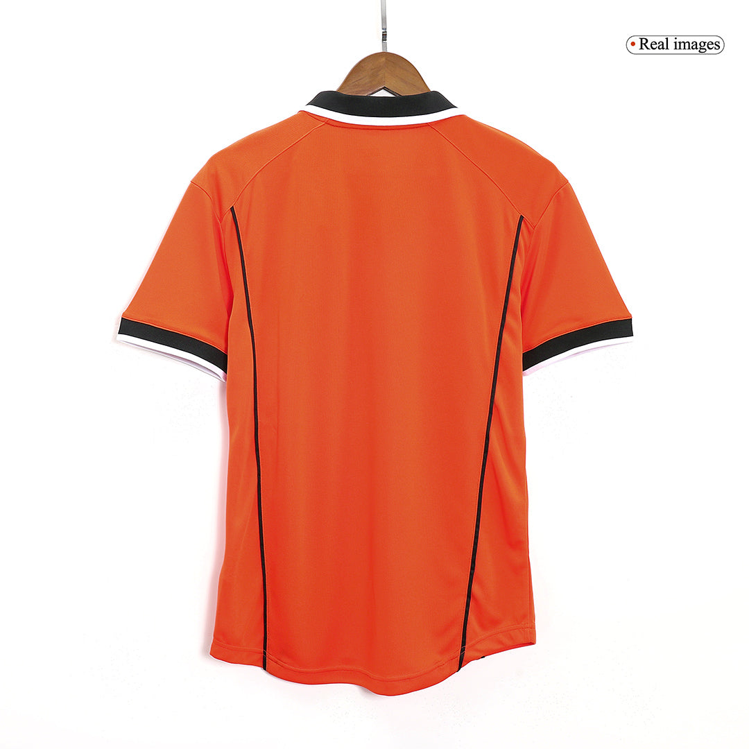 Retro Netherlands Mens Home Soccer Jersey World Cup 1998 Orange