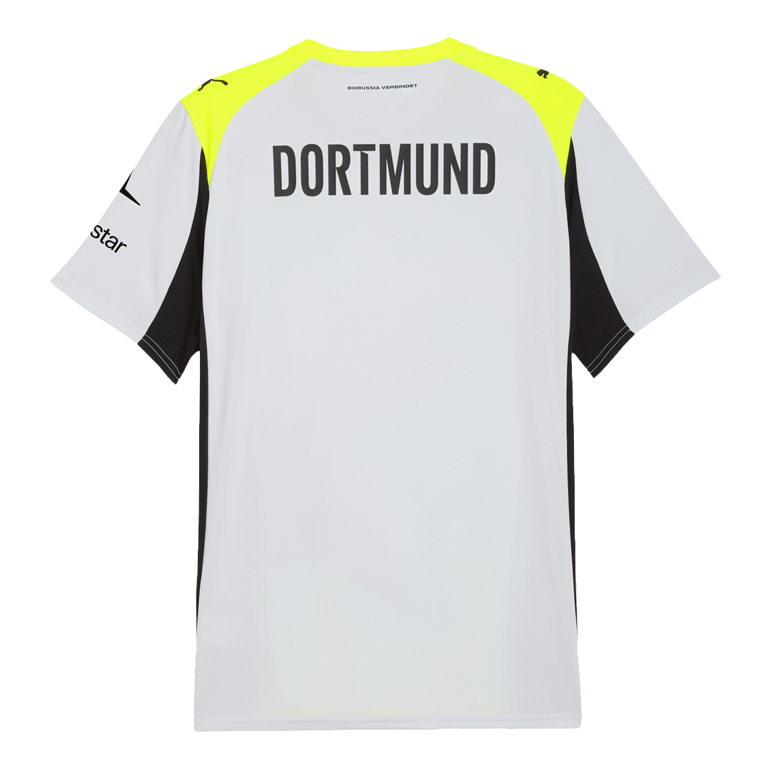 Borussia Dortmund Mens Away Soccer Jersey 2025/26 Gray