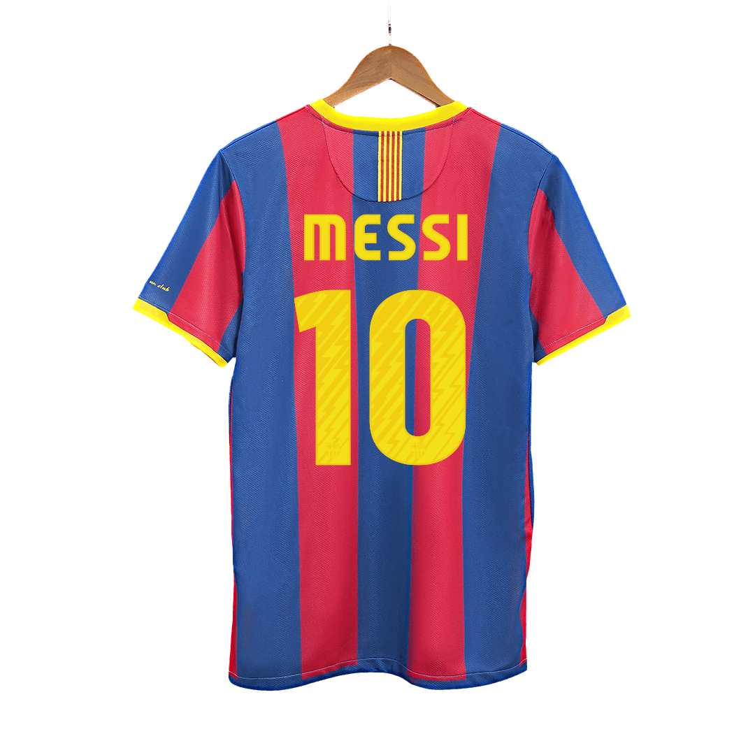 Retro MESSI #10 Barcelona Mens Home Soccer Jersey 2010/11 Red&Blue