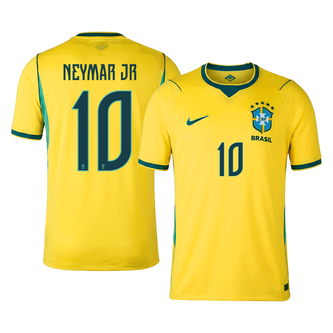 NEYMAR JR #10 Brazil Mens Home Soccer Jersey World Cup 2026 Yellow [PREMIUM]