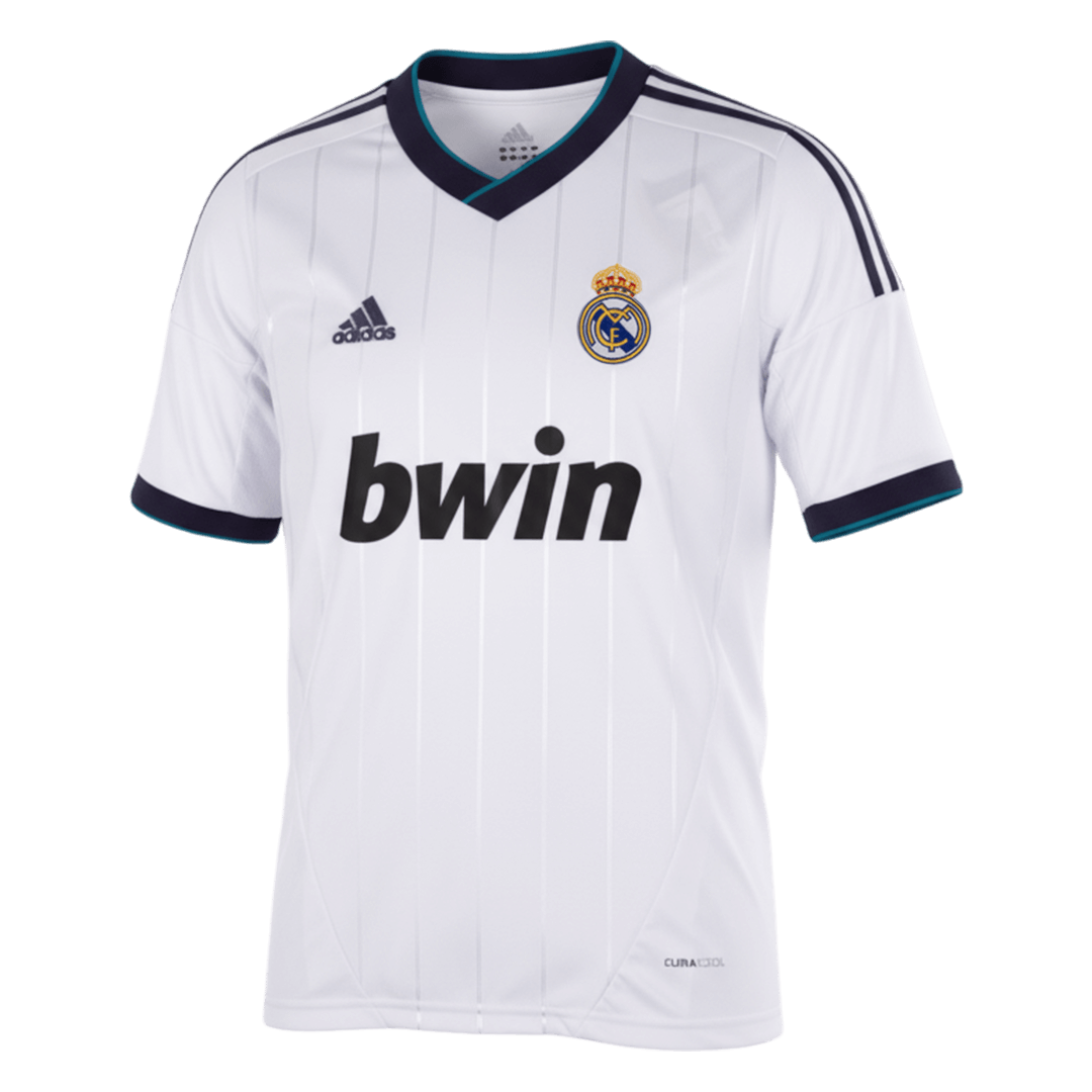 Retro Real Madrid Mens Home Soccer Jersey 2012/13 White