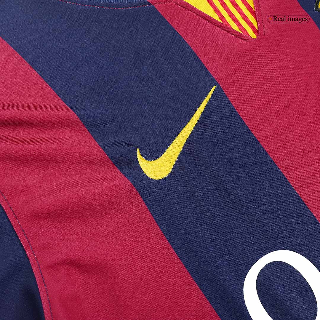 Retro MESSI #10 Barcelona Mens Home Soccer Jersey 2014/15