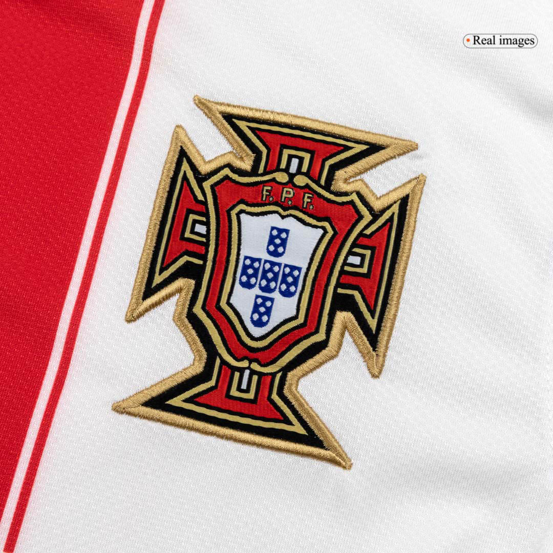 Retro Portugal Mens Away Soccer Jersey 2010 White