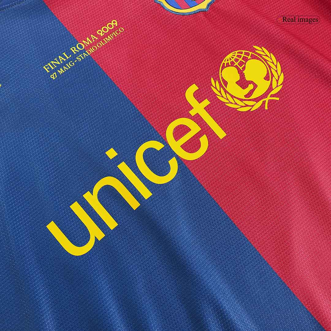 Retro MESSI #10 Barcelona Mens Home Soccer Jersey UCL Final UCL 2008/09