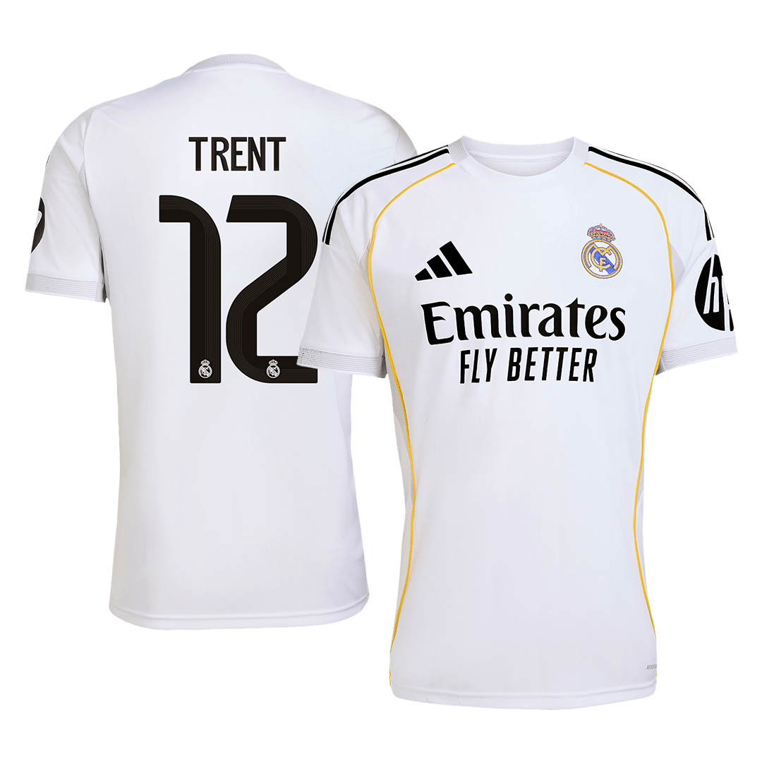 TRENT #12 Real Madrid Mens Home Soccer Jersey 2025/26 White [PREMIUM]
