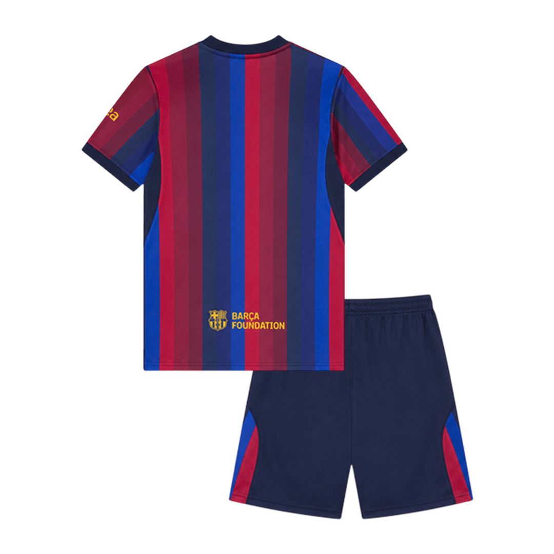Barcelona x Spotify x Golf Wang Kids Home Soccer Kit 2026/27 Blue&Garnet